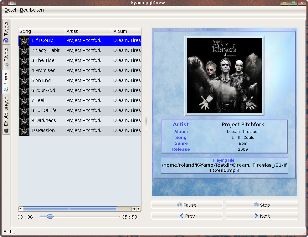 Screenshot player