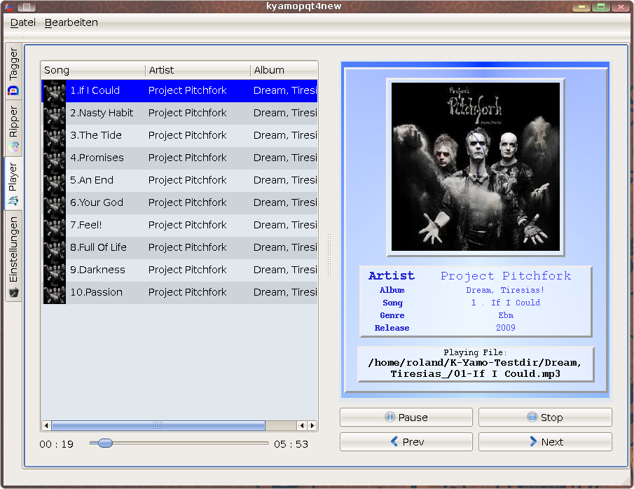 Screenshot player